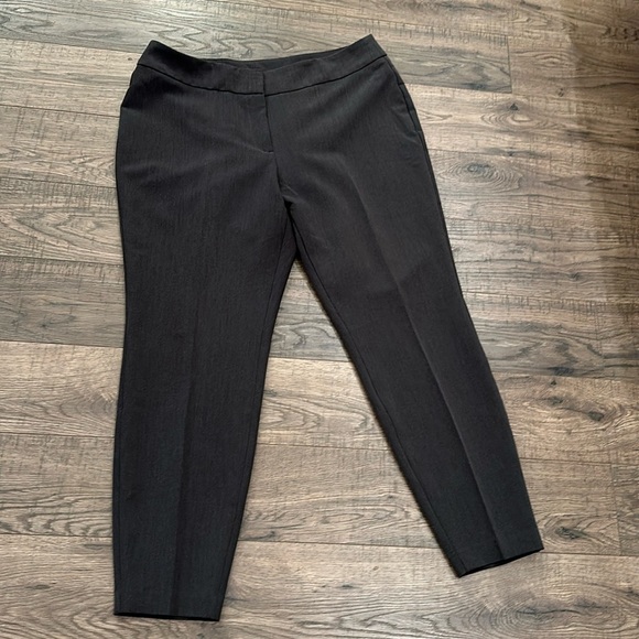 KIM ROGERS Pant Charcoal Gray Flat Front No Pockets Smooth Fit 12 P - Picture 9 of 9